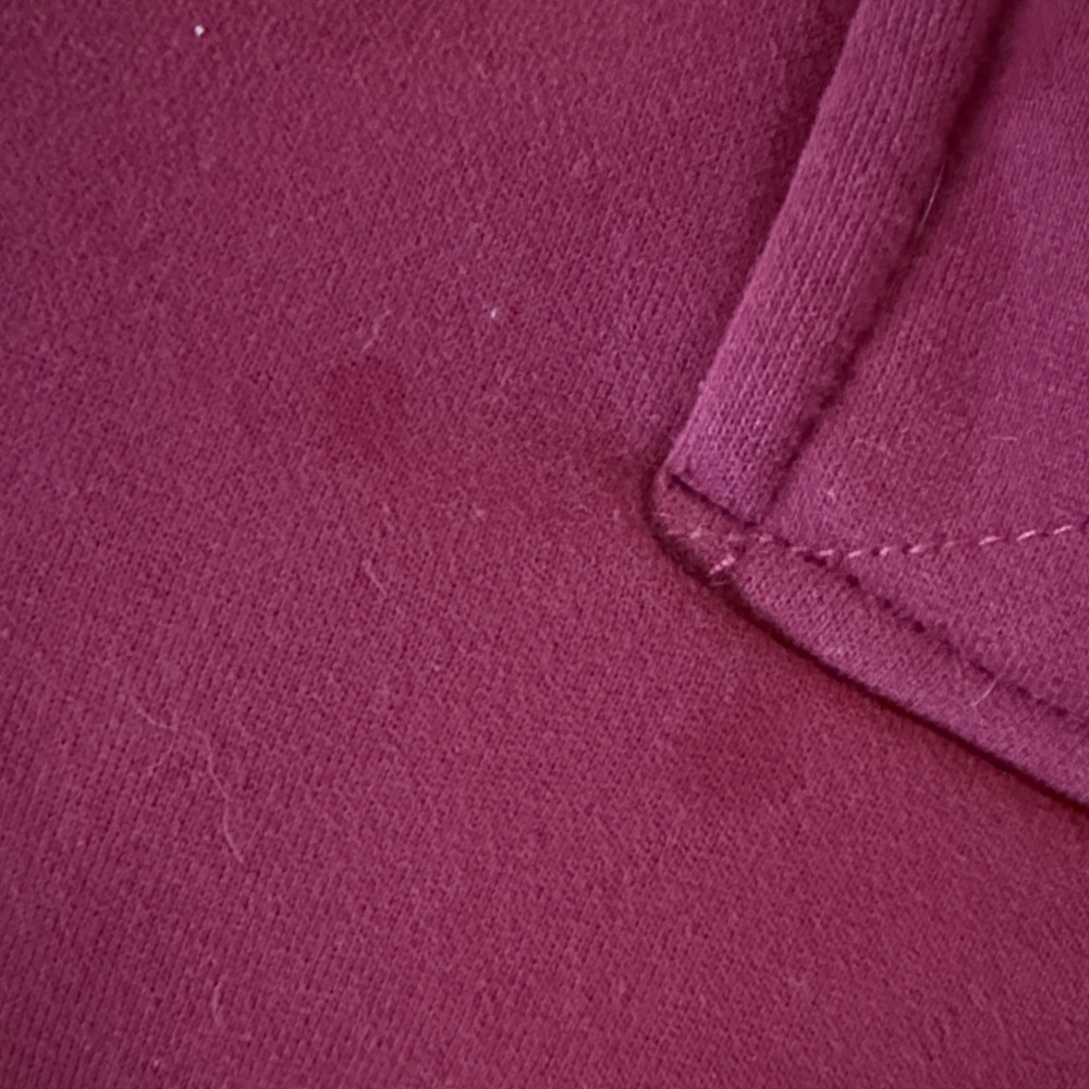 Burgundy Pullover Sweatshirt - Picture 3 of 4